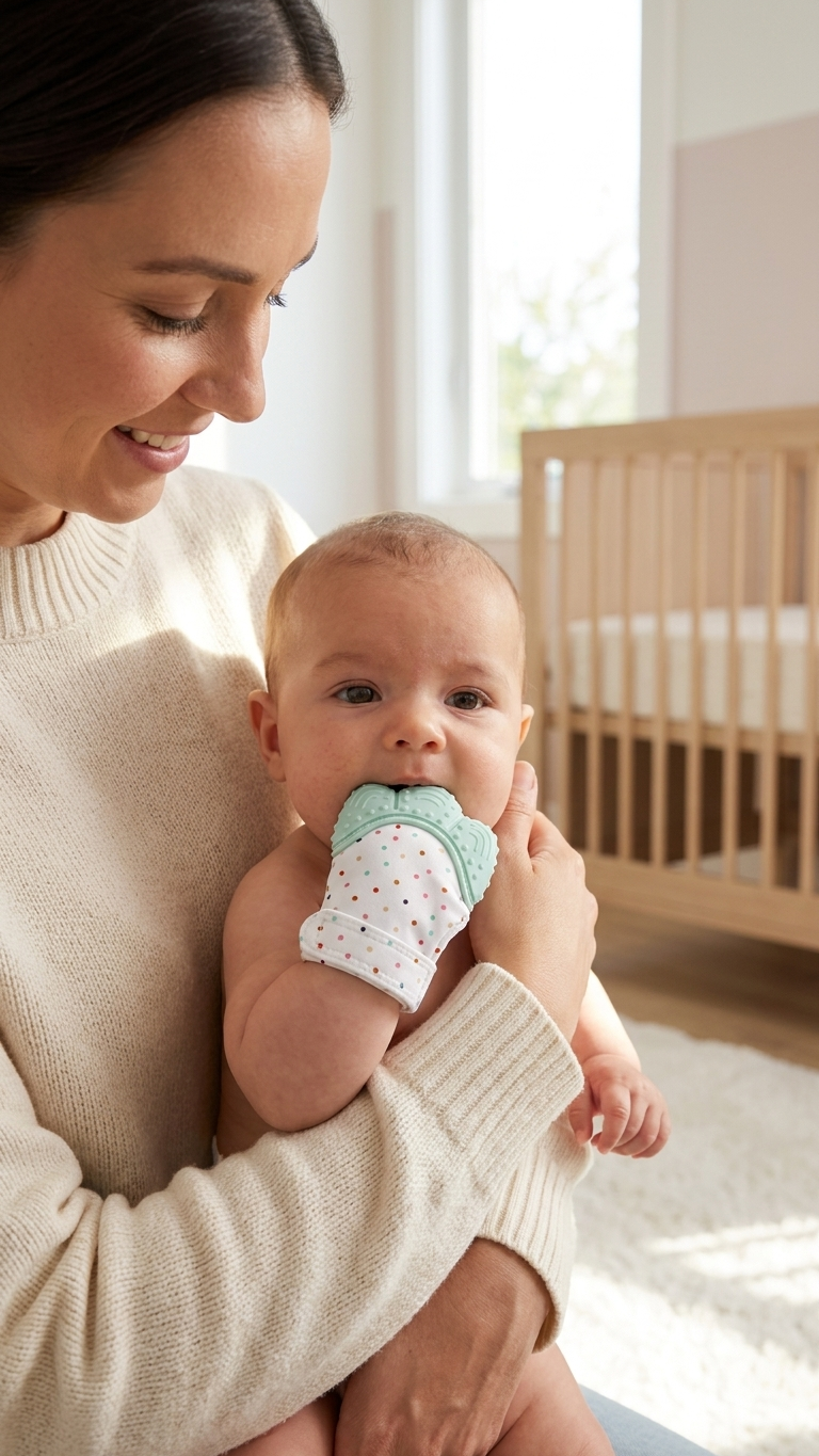 Baby Teething Glove – Soothing Mitten Toy